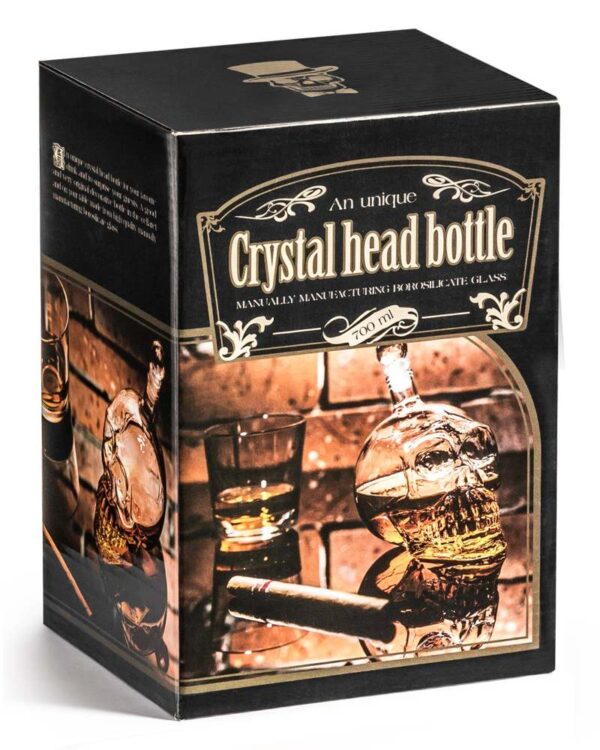 Karafka Czaszka - szklana