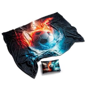 Piłkarski koc i poduszka