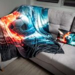 Piłkarski koc i poduszka