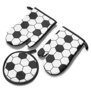 Piłkarskie rękawice i podstawka