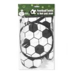 Piłkarskie rękawice i podstawka